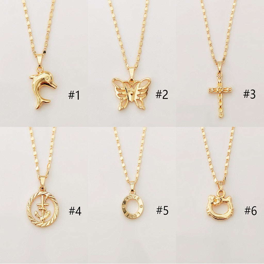 New Bangkok Gold Pendant Necklace for women