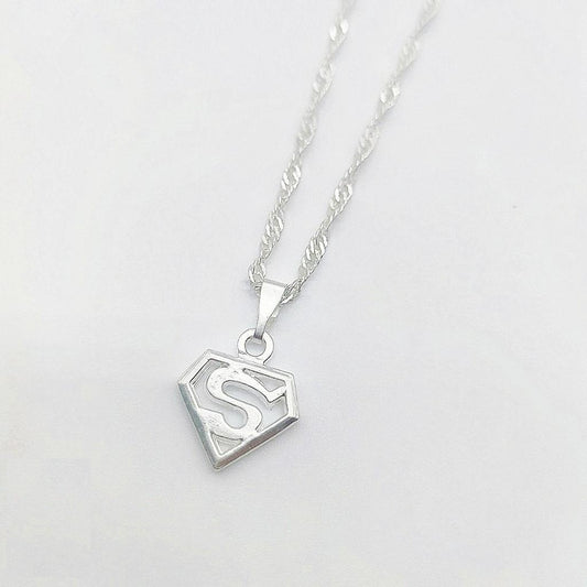 925 silver Necklace with Superman Pendant