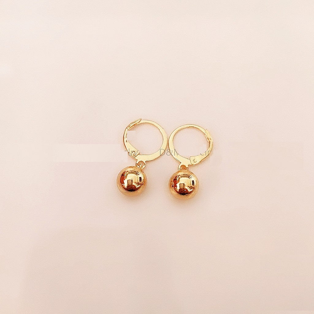 24K Bangkok Gold plated Drop earrings sphere
