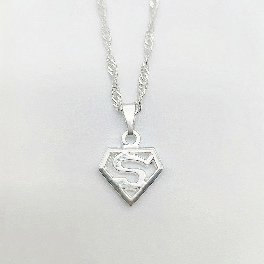 925 silver Necklace with Superman Pendant