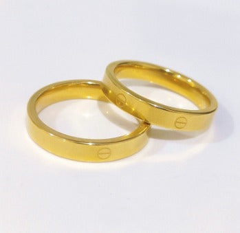 Jewelry Cartir Love Ring Stainless Steel Korean Jewelry Wedding Couple Rings (1 pcs)