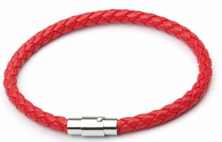 Magnetic Bracelet For Unisex Fashion Accessories Hypoallergenic Leather Cord Couple Bracelet