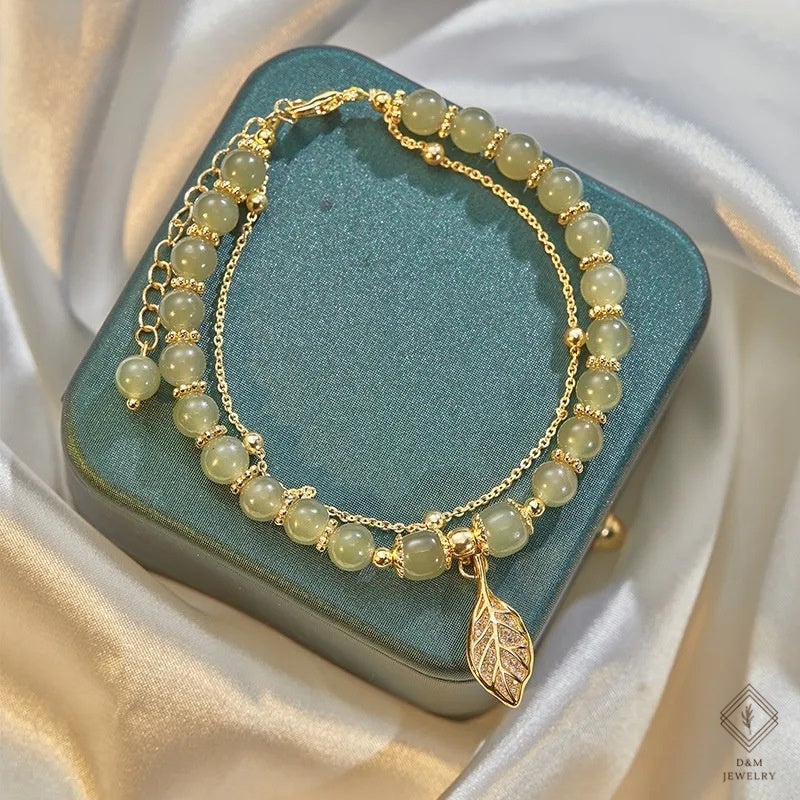 Jade GEMLEAF bracelet women's Chinese style