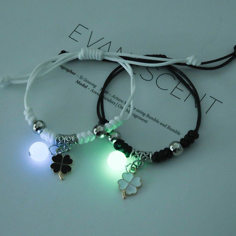 2Pcs Luminous Bracelet For Men and Women Adjustable Couple Bracelet Best Friends Bracelets