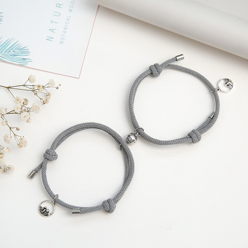 Couple Bracelet Magnets Attract Creative Adjustable Charm Bracelet