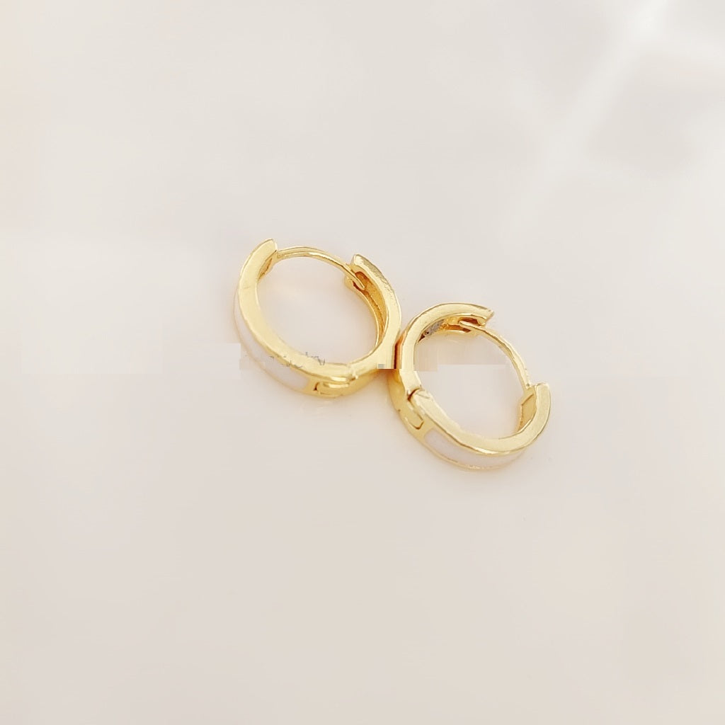18k gold plated Clip-on color earrings for women girls