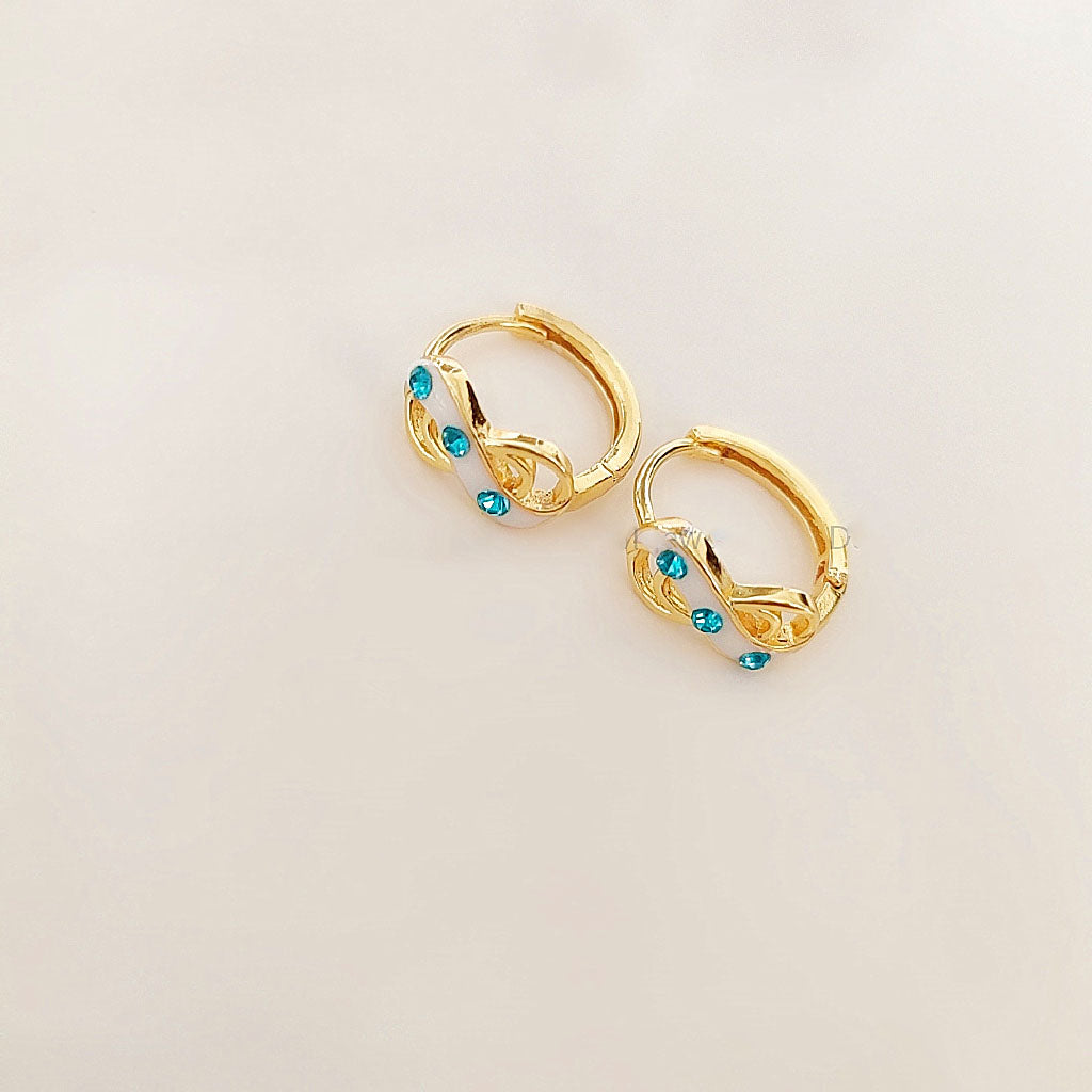 Birthstone Gold 18K Jewelry Stainless Clip Earrings