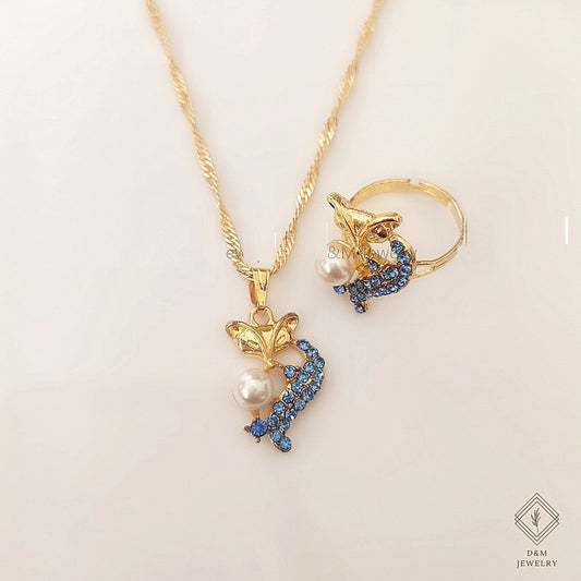 Jewelry 18K Bangkok Gold Necklace Earrings Ring 3in1 Jewelry set